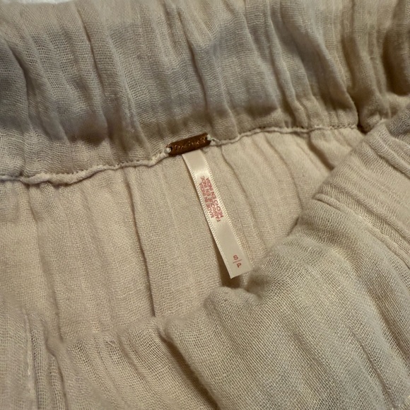 Free People Easy Weekend Gauze Maxi Skirt in Cream - Picture 5 of 5